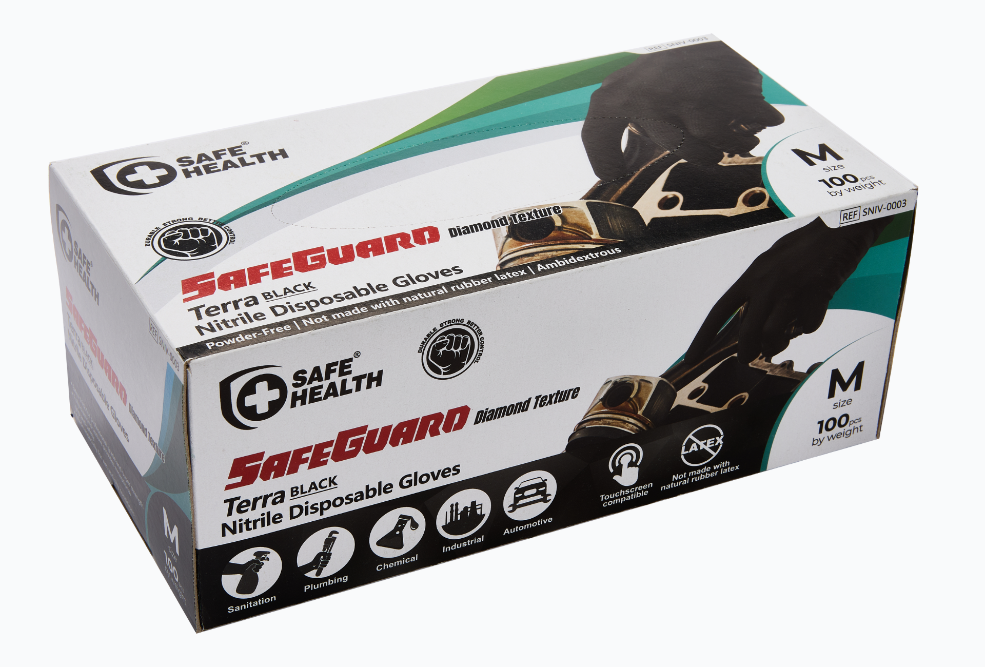 Terra Diamond Texture Disposable Gloves